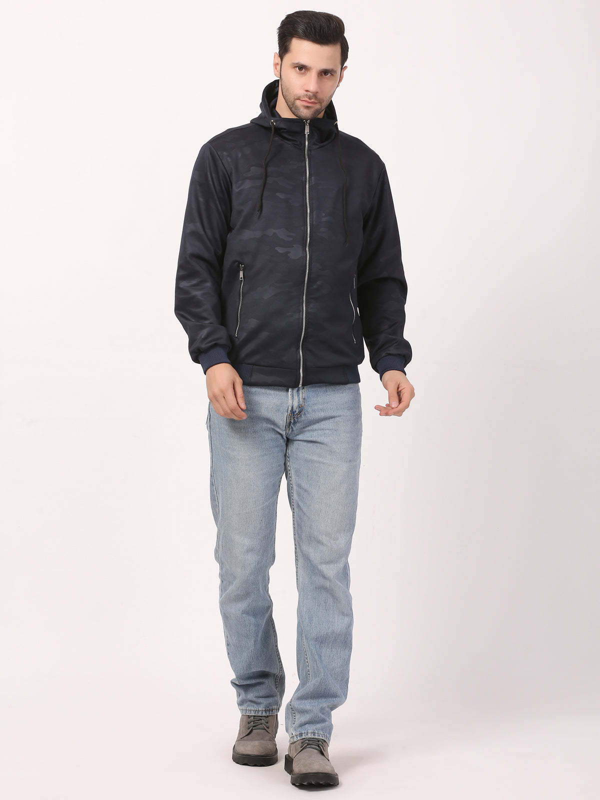 Wanghua Swet Premium Navy Blue Jacket Full Sleeves