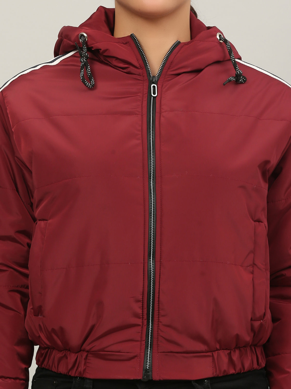 Imported jacket self Design for women