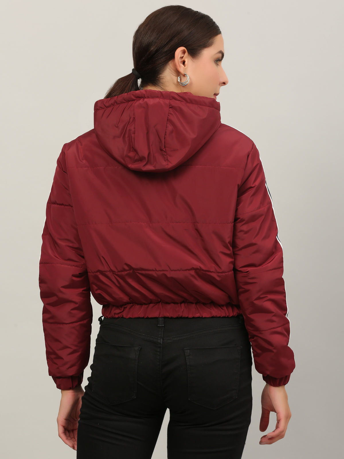 Imported jacket self Design for women