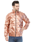Men Self Design Casual Jacket