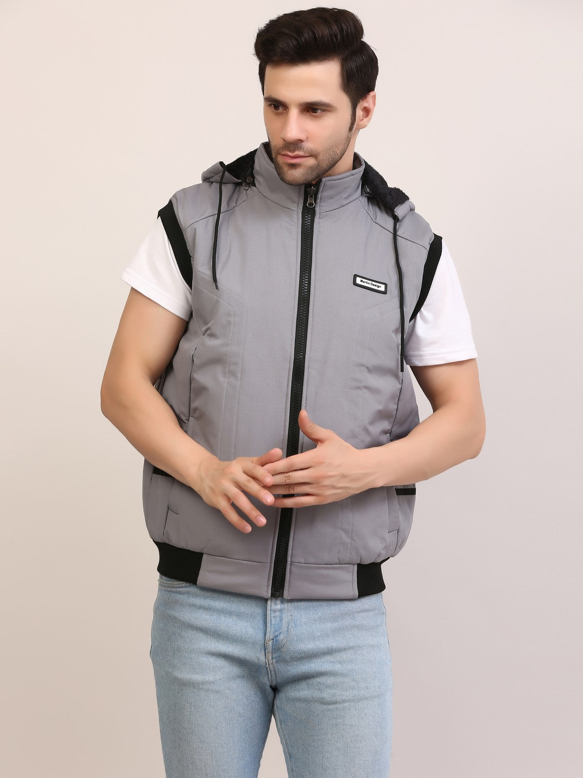 Men's Half Sleeve winter jacket