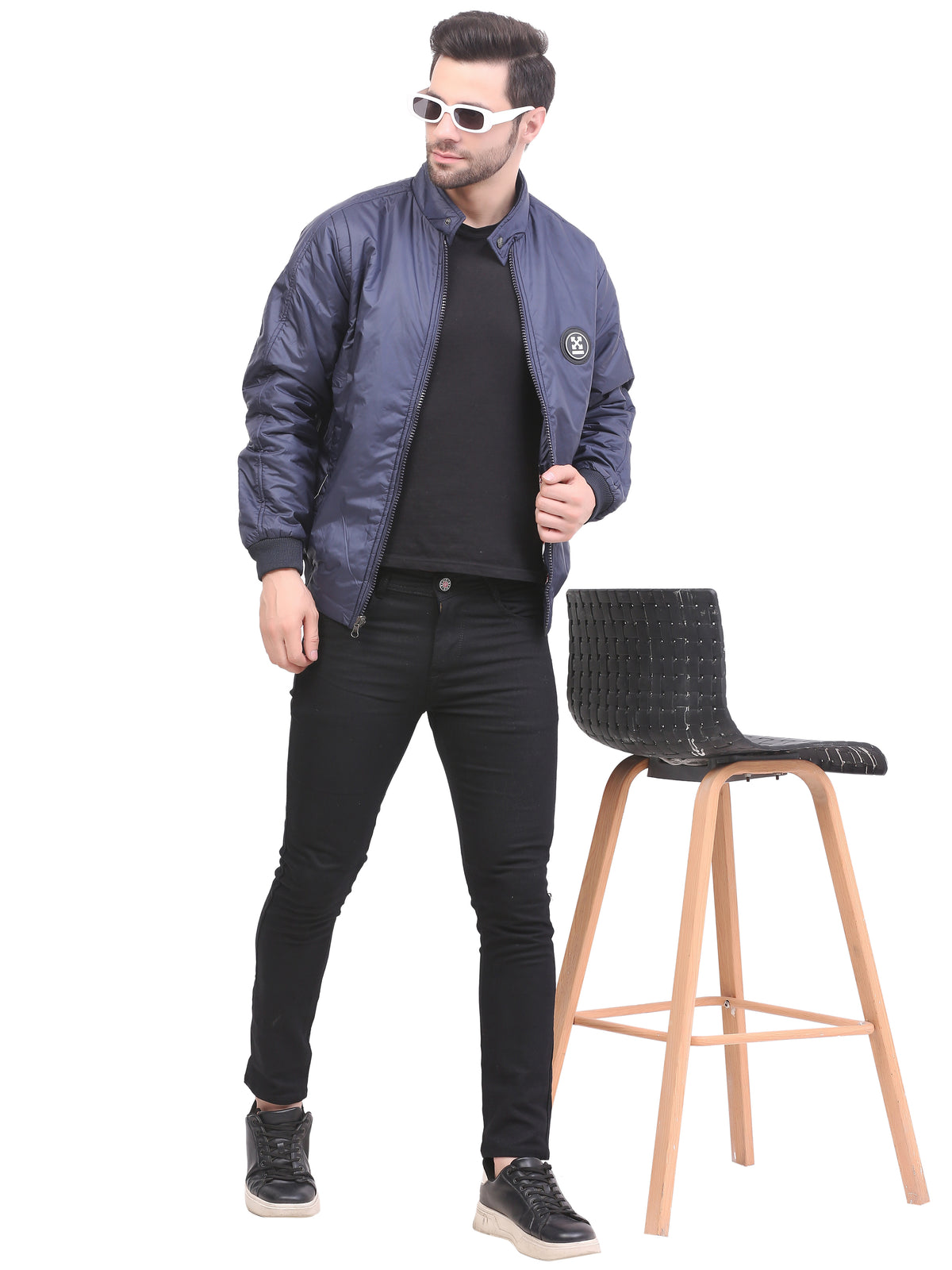 Full Sleeve Solid Men Jacket