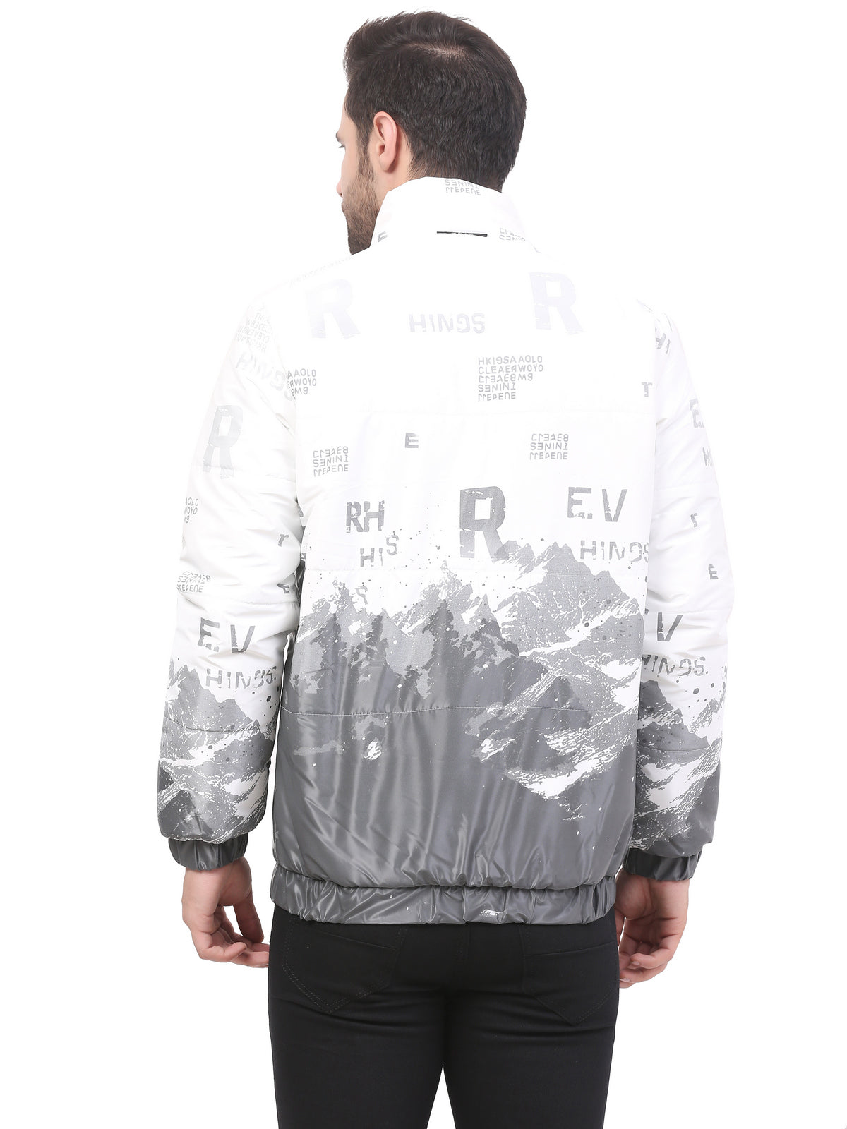Men’s White Dual color Jacket- WANGHUA JACKETS