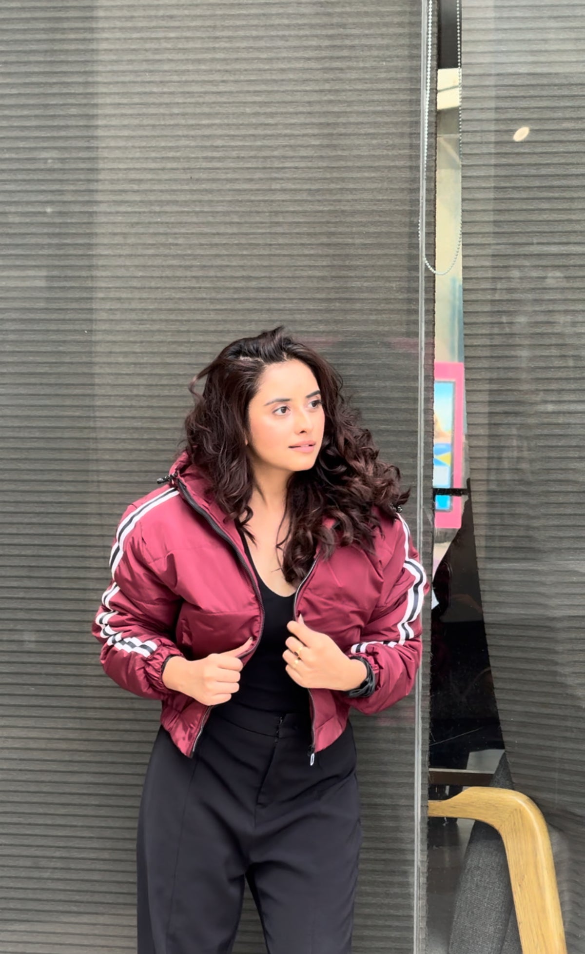 Imported  Winter jacket Half sleeves styles for Girls