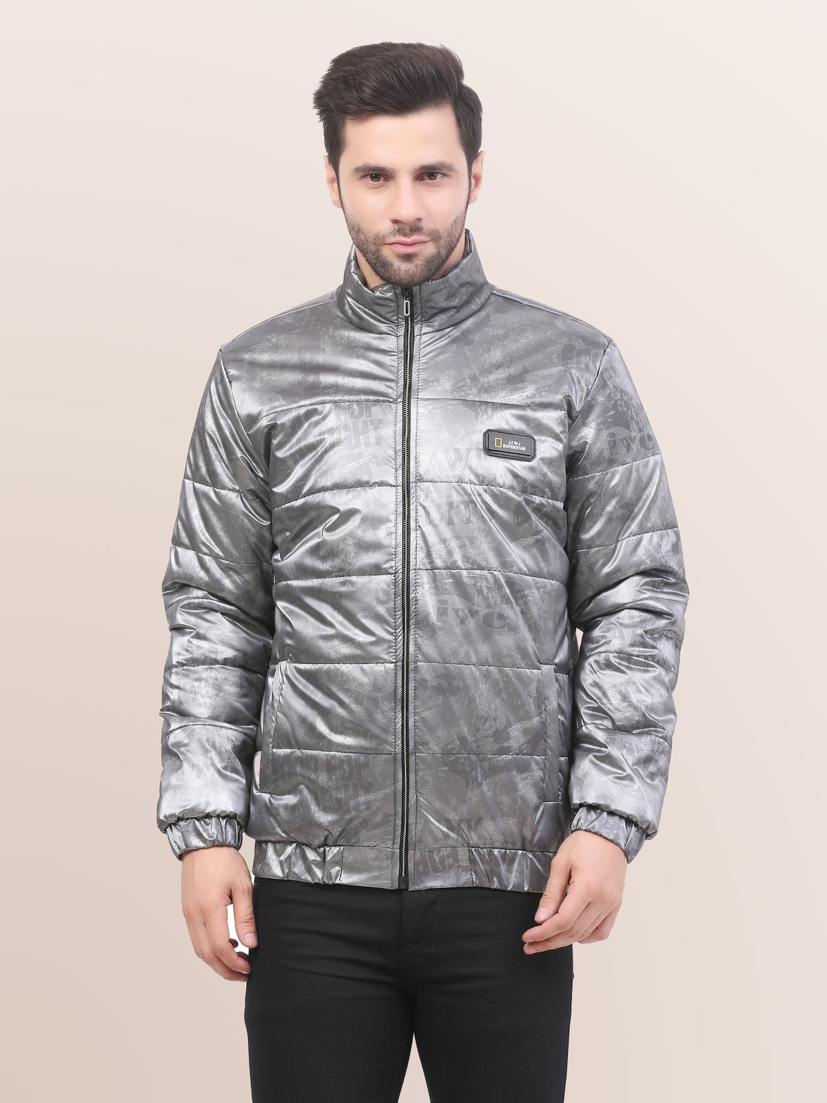 Men’s White Dual color Jacket- WANGHUA JACKETS