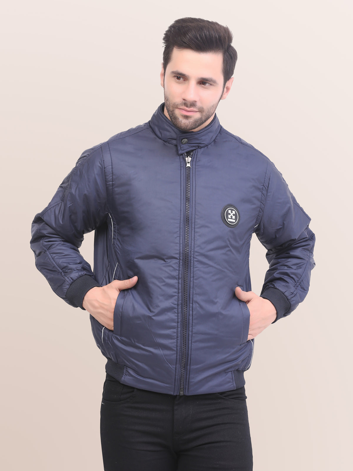 Full Sleeve Solid Men Jacket