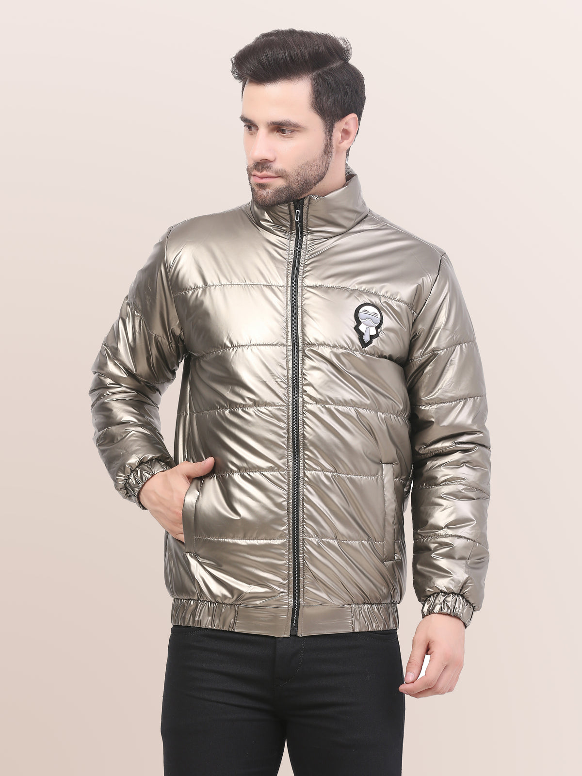 Men’s White Dual color Jacket- WANGHUA JACKETS