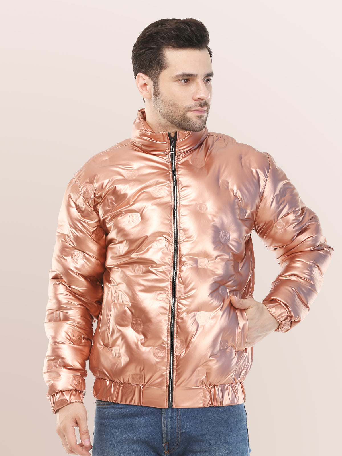 Men’s White Dual color Jacket- WANGHUA JACKETS