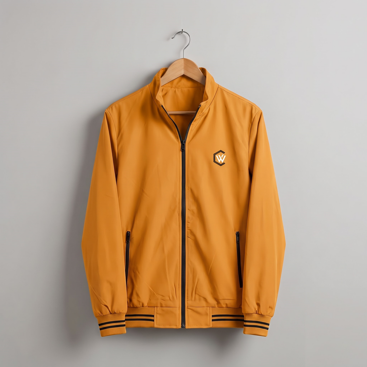 Men's Solid Full Sleeve Zipper Upper Jacket with Pockets | Casual & Outdoor Wear
