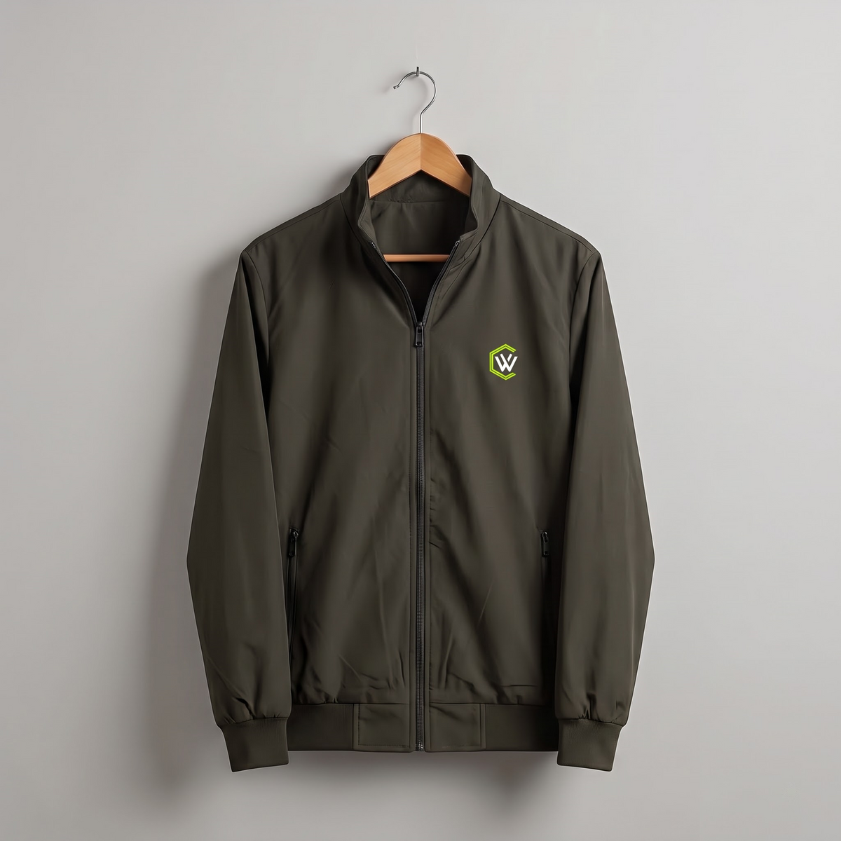 Men's Solid Full Sleeve Zipper Upper Jacket with Pockets | Casual & Outdoor Wear
