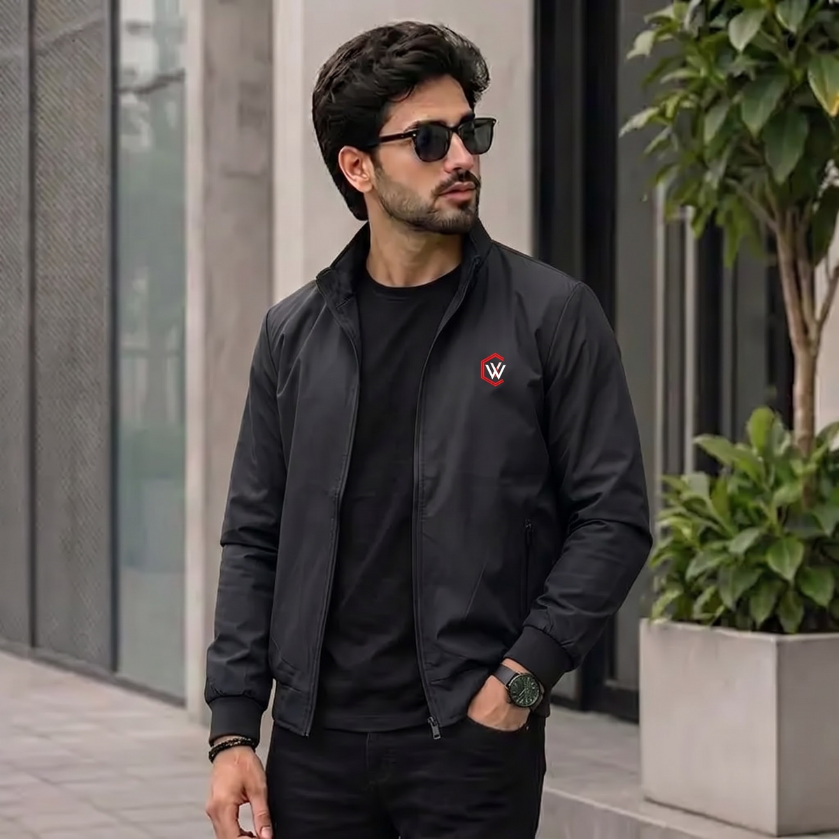 Men's Solid Full Sleeve Zipper Upper Jacket with Pockets | Casual & Outdoor Wear